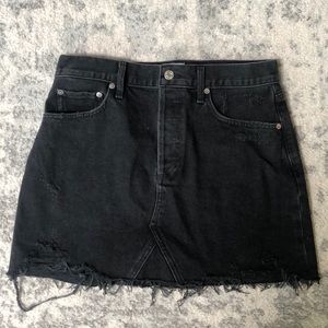 NWT Agolde Black Denim Skirt - SIZE 29